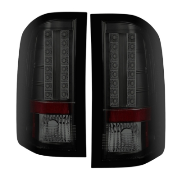 Picture of Spyder Chevy Silverado 07-13 LED Tail Lights Blk Smke ALT-YD-CS07-LED-BSM