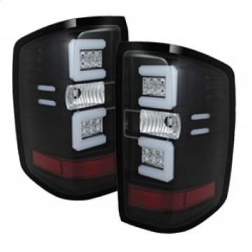 Picture of Spyder Chevy 1500 14-16 Light Bar LED Tail Lights Blk ALT-YD-CS14-LBLED-BK