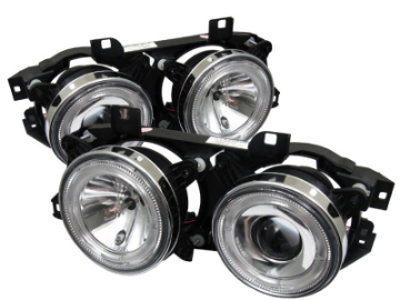 Picture of Spyder BMW E34 5-Series 89-94 Projector Headlights NO FIT 750 LED Halo Chrm PRO-YD-BMWE34-HL-C