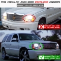 Picture of Spyder Cadillac Escalade 02-06 Projector Xenon-HID Model- LED Halo DRL Chrm PRO-YD-CE02-HID-DRL-C