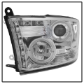 Picture of Spyder Dodge Ram 1500 09-14 10-14 Projector Headlights Halogen- LED Halo LED - Chrm PRO-YD-DR09-HL-C