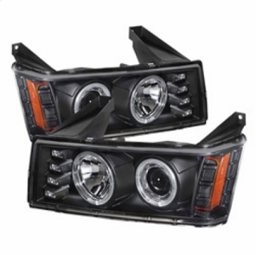 Picture of Spyder Chevy Colorado 04-12 Projector Headlights Halogen- LED Halo Blk PRO-YD-CCO04-HL-BK
