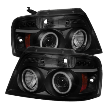 Picture of Spyder Ford F150 04-08 Projector Headlights V 2 CCFL Halo LED Blk Smke PRO-YD-FF15004-CCFL-G2-BSM