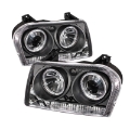 Picture of Spyder Chrysler 300 05-08 Projector Headlights LED Halo LED Blk Not Included PRO-YD-C305-HL-BK