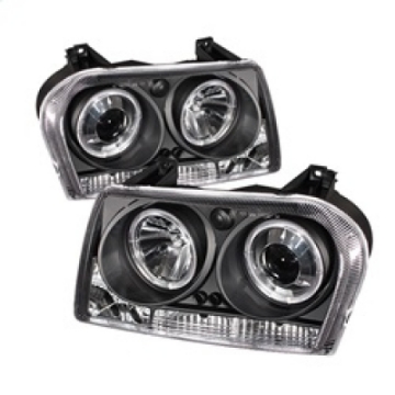 Picture of Spyder Chrysler 300 05-08 Projector Headlights LED Halo LED Blk Not Included PRO-YD-C305-HL-BK
