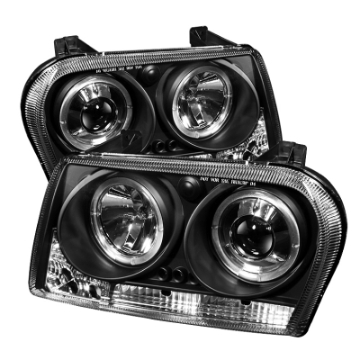 Picture of Spyder Chrysler 300 09-10 Projector Headlights LED Halo LED Blk Not Included PRO-YD-C309-HL-BK