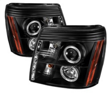 Picture of Spyder Cadillac Escalade 02-06 Projector Xenon-HID Model- LED Halo DRL Blk PRO-YD-CE02-HID-DRL-BK