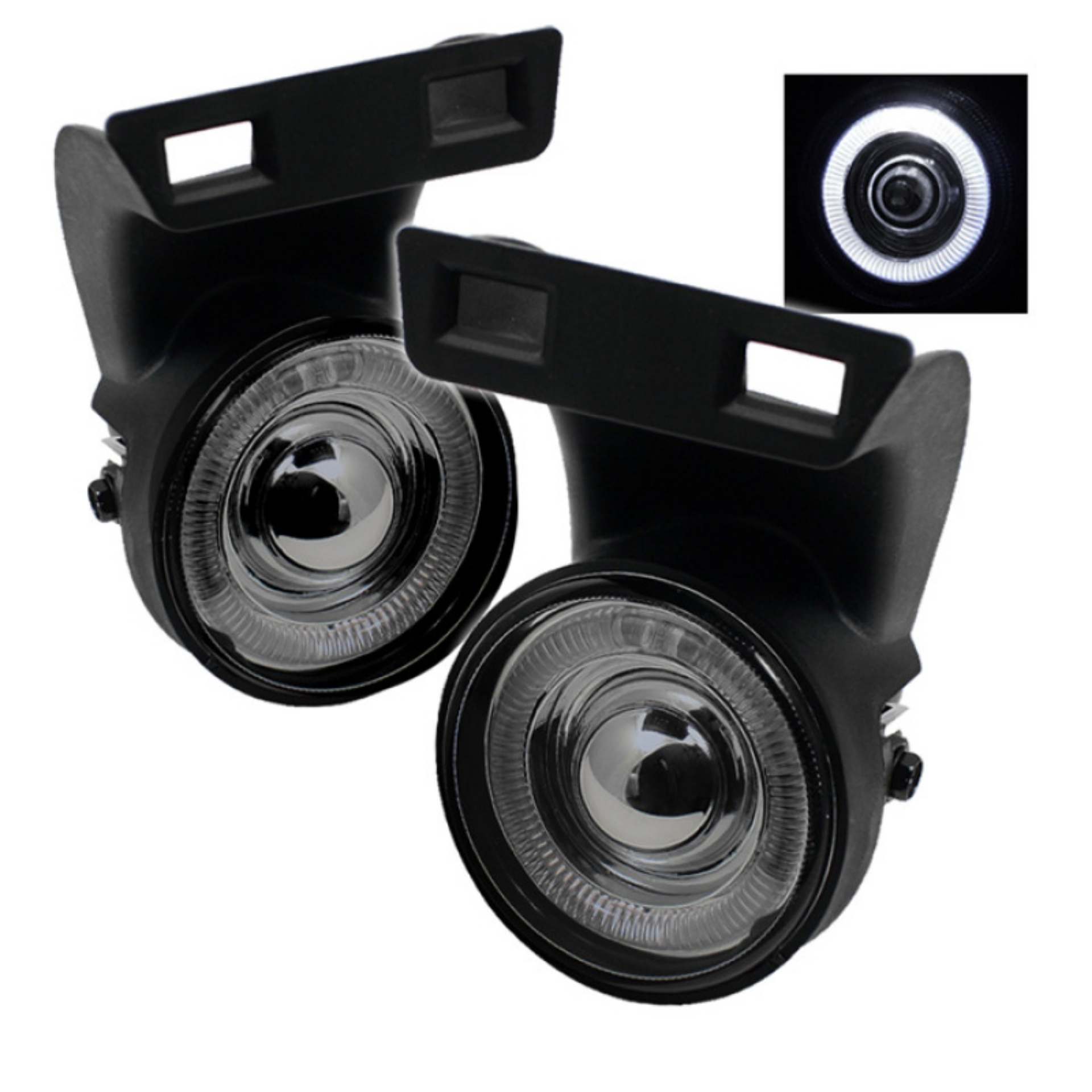 Picture of Spyder DODGE RAM 1500 1994-2001 Halo Projector Fog Lights w-swch- Smke FL-P-DRAM94-HL-SM