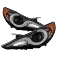 Picture of Spyder Hyundai Sonata 11-13 Verson 2 Projector - Light Bar DRL Blk PRO-YD-HYSON11V2-LBDRL-BK