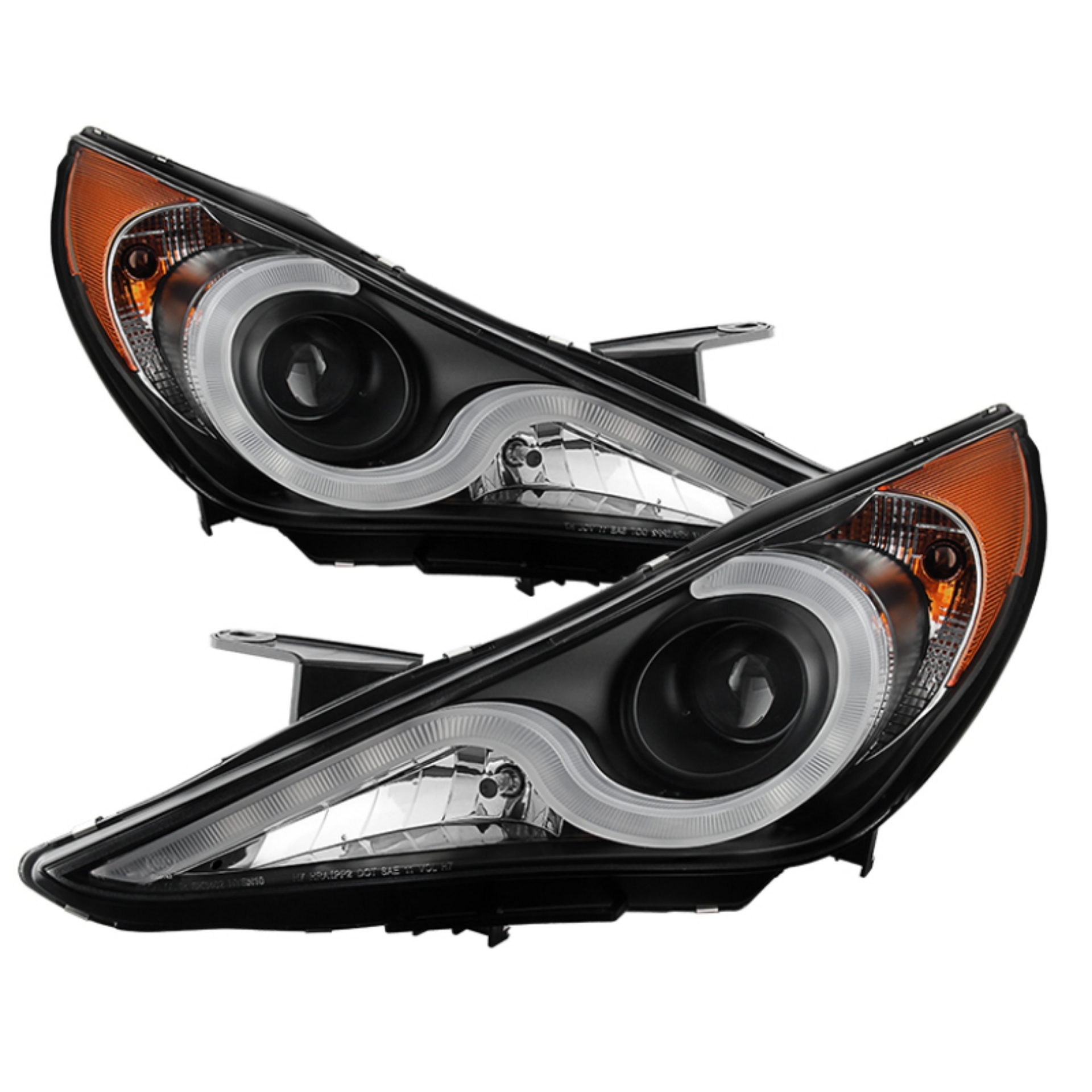 Picture of Spyder Hyundai Sonata 11-13 Verson 2 Projector - Light Bar DRL Blk PRO-YD-HYSON11V2-LBDRL-BK