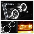 Picture of Spyder Dodge Ram 1500 09-14 10-14 Projector Headlights Halogen- LED Halo LED - Blk PRO-YD-DR09-HL-BK