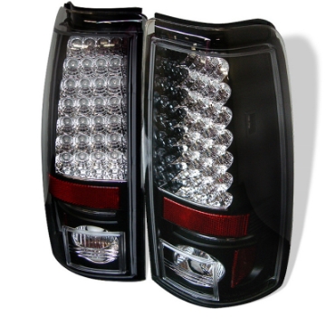 Picture of Spyder Chevy Silverado 1500 99-02 Not Fit Stepside LED Tail Lights Blk ALT-YD-CS99-LED-BK
