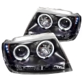 Picture of Spyder Jeep Grand Cherokee 99-04 Projector Headlights LED Halo LED Blk - PRO-YD-JGC99-HL-BK