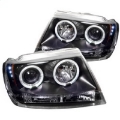 Picture of Spyder Jeep Grand Cherokee 99-04 Projector Headlights LED Halo LED Blk - PRO-YD-JGC99-HL-BK