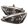 Picture of Spyder Honda Accord 03-07 Projector Headlights LED Halo Amber Reflector LED Blk PRO-YD-HA03-AM-BK