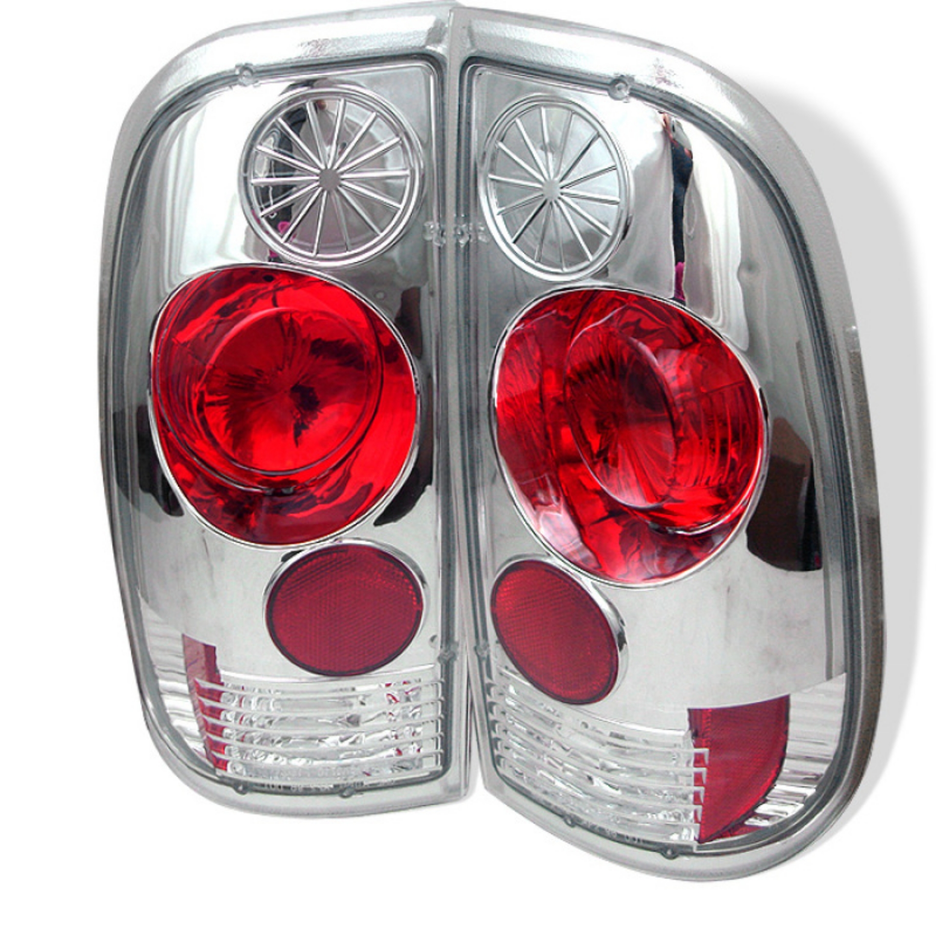 Picture of Spyder Ford F150 side 97-03-F250-350-450-550 Super Duty 99-07 Euro Tail Lights Chrm ALT-YD-FF15097-C