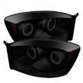 Picture of Spyder Dodge Ram 1500 06-08 06-09 Projector Headlights CCFL Halo LED Blk Smke PRO-YD-DR06-CCFL-BSM
