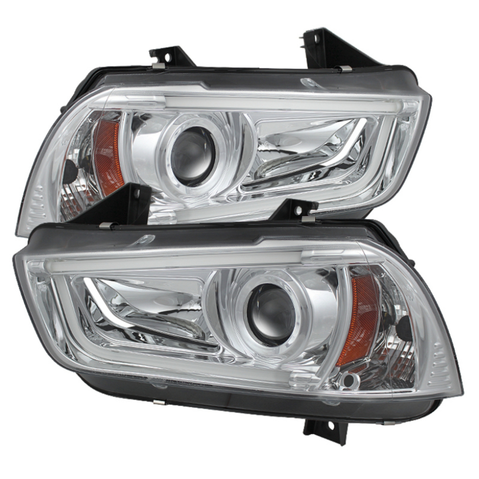 Picture of Spyder Dodge Charger 11-14 Projector Headlights Xenon-HID Model- DRL Chrm PRO-YD-DCH11-LTDRL-HID-C