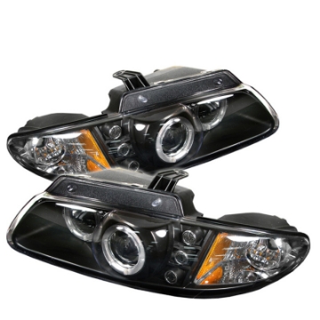 Picture of Spyder Dodge Caravan-Grand Caravan 96-00 Projector Headlights LED Halo LEDs- Blk PRO-YD-DC96-BK