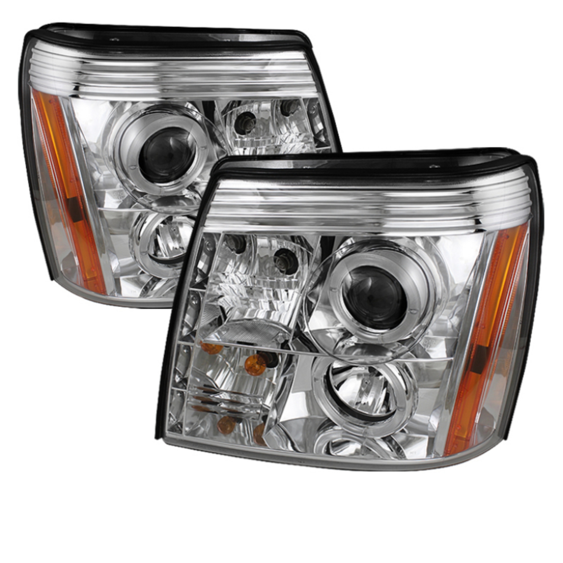 Picture of Spyder Cadillac Escalade 02-06 Projector Halogen Model- LED Halo DRL Chrm PRO-YD-CE02-DRL-C