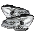 Picture of Spyder Mercedes Benz W204 C-Class 12-13 Projector Halogen Model- DRL Chrm PRO-YD-MBW20412-DRL-C