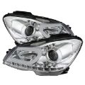 Picture of Spyder Mercedes Benz W204 C-Class 12-13 Projector Halogen Model- DRL Chrm PRO-YD-MBW20412-DRL-C