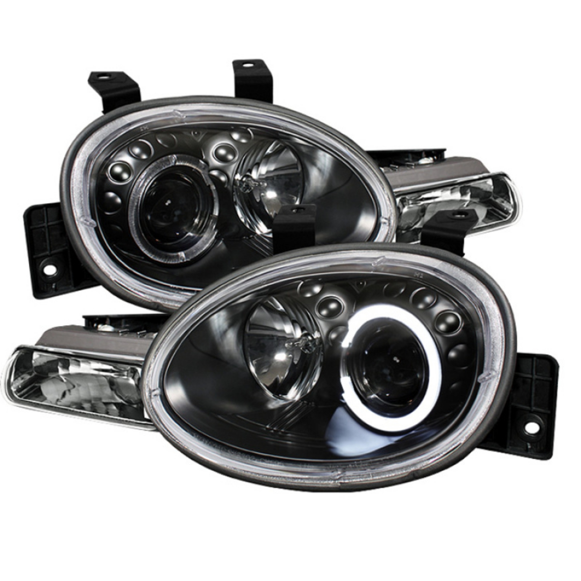 Picture of Spyder Dodge Neon 95-99-Plymouth Neon 95-99 Projector Headlights LED Halo Blk PRO-YD-DN95-HL-BK