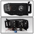 Picture of Spyder Dodge Ram 1500 02-05 03-05 Projector Headlights LED Halo LED Blk Smke PRO-YD-DR02-HL-BSM