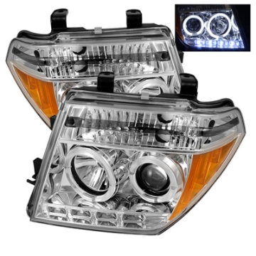 Picture of Spyder Nissan Frontier 05-08 Projector Headlights LED Halo LED Chrm PRO-YD-NF05-HL-C