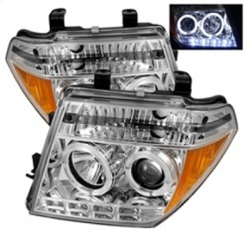 Picture of Spyder Nissan Frontier 05-08 Projector Headlights LED Halo LED Chrm PRO-YD-NF05-HL-C
