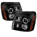 Picture of Spyder Cadillac Escalade 02-06 Projector Halogen Model- LED Halo DRL Blk PRO-YD-CE02-DRL-BK