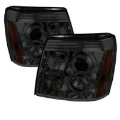 Picture of Spyder Cadillac Escalade 02-06 Projector Halogen Model- LED Halo DRL Smke PRO-YD-CE02-DRL-SM