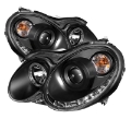 Picture of Spyder Mercedes Benz CLK 03-09 Projector Halogen Model- LED Halo DRL Blk PRO-YD-MBCLK03-DRL-BK