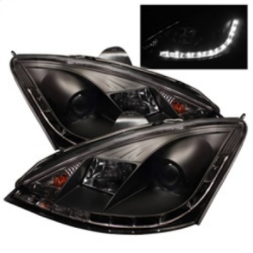 Picture of Spyder Ford Focus 00-04 Projector Headlights Do Not Fit SVT Model- DRL Blk PRO-YD-FF00-DRL-BK