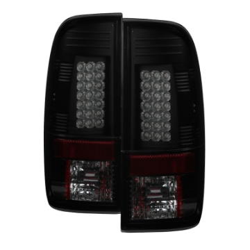 Picture of Spyder Ford F150 side 97-03-F250 Super Duty 99-07 LED Tail Lights Blk Smke ALT-YD-FF15097-LED-BSM