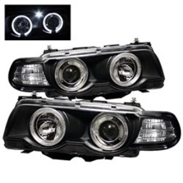 Picture of Spyder BMW E38 7-Series 99-01 Projector Headlights 1PC Xenon- LED Halo Blk PRO-YD-BMWE3899-HID-HL-BK