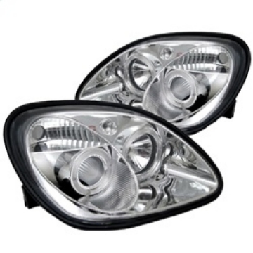 Picture of Spyder Mercedes Benz SLK 98-04 Projector Halogen Model- LED Halo Chrm PRO-YD-MBSLK98-1PC-HL-C