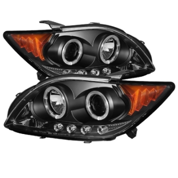 Picture of Spyder Scion TC 08-10 Projector Headlights LED Halo -Replaceable LEDs Blk PRO-YD-TTC08-HL-BK