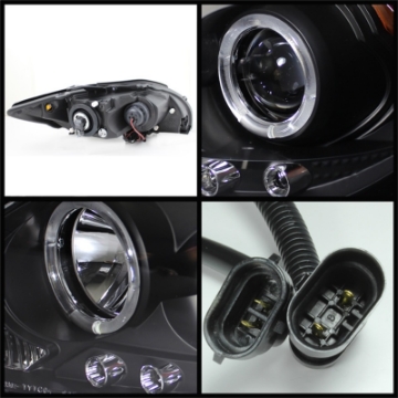Picture of Spyder Scion TC 08-10 Projector Headlights LED Halo -Replaceable LEDs Blk PRO-YD-TTC08-HL-BK