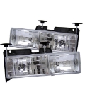 Picture of Spyder Chevy C-K Series 1500-2500 88-99-Chevy Tahoe 95-99Crystal Glass Headlights Chrm HD-YD-CCK88-C