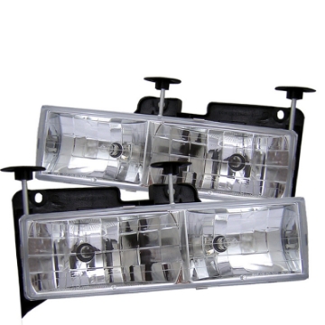 Picture of Spyder Chevy C-K Series 1500-2500 88-99-Chevy Tahoe 95-99Crystal Glass Headlights Chrm HD-YD-CCK88-C