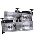 Picture of Spyder Chevy C-K Series 1500-2500 88-99-Chevy Tahoe 95-99Crystal Glass Headlights Chrm HD-YD-CCK88-C