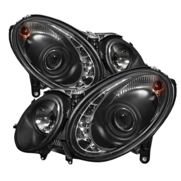Picture of Spyder Mercedes Benz E-Class 03-06 Projector Xenon-HID Model- DRL- Blk PRO-YD-MBW21103-HID-DRL-BK