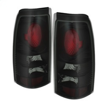 Picture of Spyder Chevy Silverado 1500 99-02 Not Fit Stepside Euro Style Tail Lights Blk Smke ALT-YD-CS99-BSM