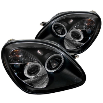 Picture of Spyder Mercedes Benz SLK 98-04 1PC Projector Halogen Model- LED Halo Blk PRO-YD-MBSLK98-1PC-HL-BK