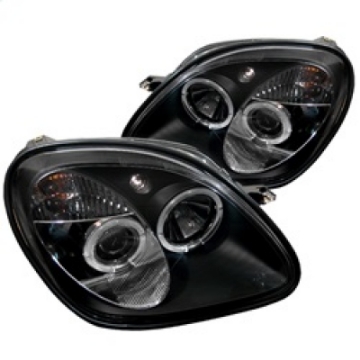 Picture of Spyder Mercedes Benz SLK 98-04 1PC Projector Halogen Model- LED Halo Blk PRO-YD-MBSLK98-1PC-HL-BK
