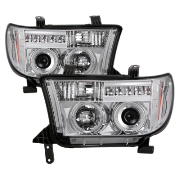 Picture of Spyder Toyota Tundra 07-13 Projector Headlights LED Halo LED Chrm PRO-YD-TTU07-HL-C