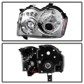 Picture of Spyder Jeep Grand Cherokee 05-07 Projector Headlights LED Halo LED Chrm Low 9006 PRO-YD-JGC05-HL-C