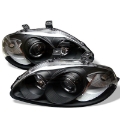 Picture of Spyder Honda Civic 96-98 Projector Headlights LED Halo Amber Reflector Blk PRO-YD-HC96-AM-BK
