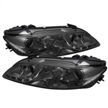Picture of Spyder Mazda 6 03-05 With Fog Lights Projector Headlights LED Halo DRL Smke PRO-YD-M603-FOG-DRL-SM